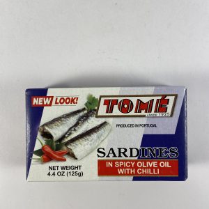 TOME SARDINES IN SPICY OLIVE OIL W/ CHILI (50x4.38oz)
