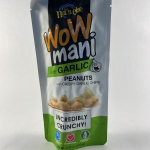 WOW MANI PEANUTS W/ GARLIC CHIPS PACK (24x100g)