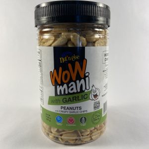 WOW MANI PEANUTS W/ GARLIC CHIPS BIG JAR (12x550g)